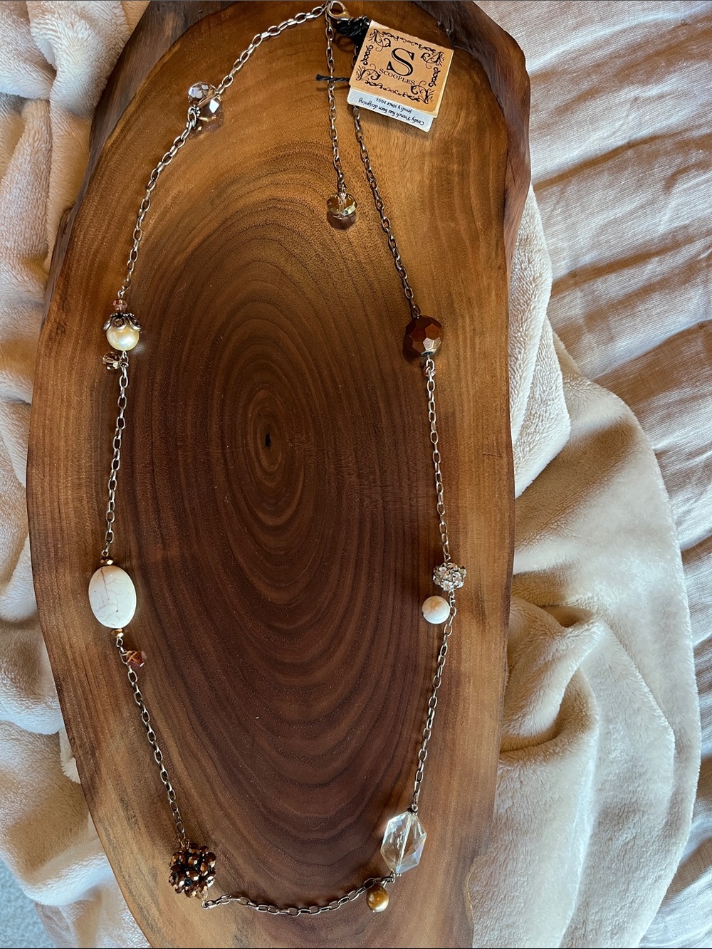 Scooples Station Necklace 43”